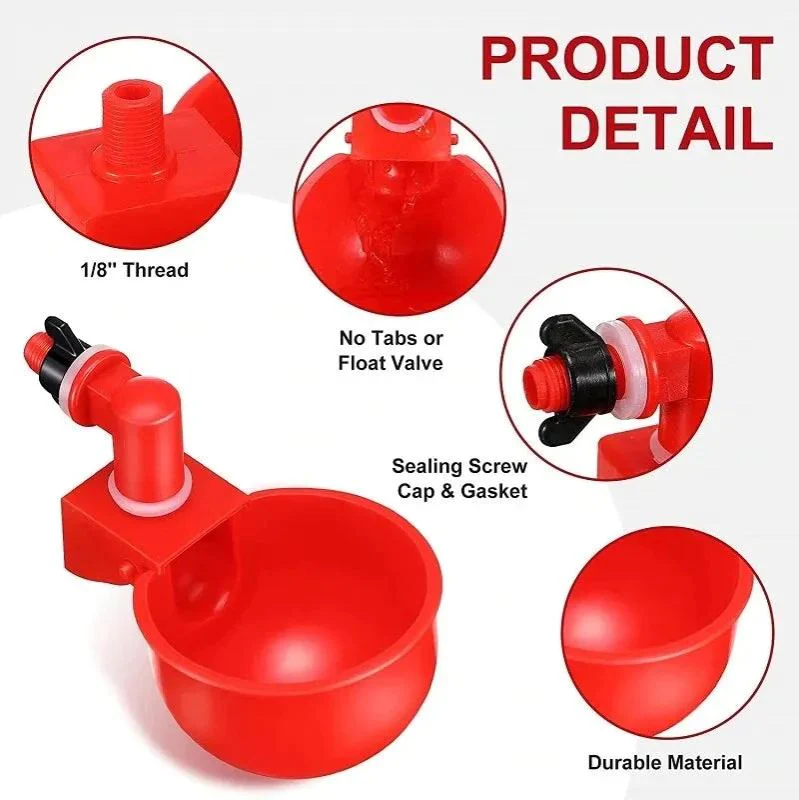 đ„đ„Gift For Chicken Lovers 49% OFF--đ„Automatic Chicken Water Cup Bird Coo - Image 12
