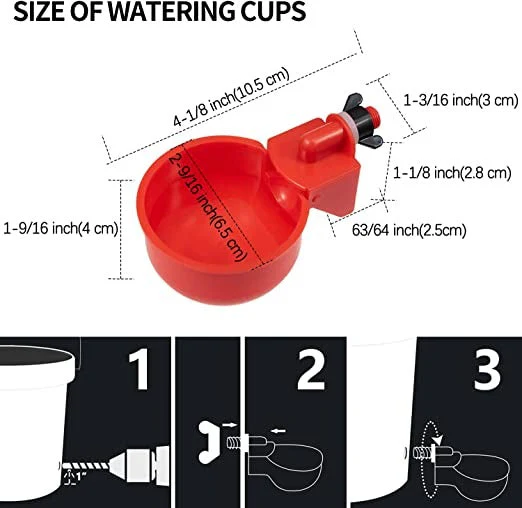 đ„đ„Gift For Chicken Lovers 49% OFF--đ„Automatic Chicken Water Cup Bird Coo - Image 6