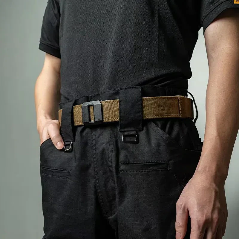 Ceinture en nylon élastique à boucle automatique pour hommes - Image 2