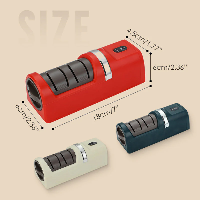 📢📢60 % de réduction !! ⏰Aiguiseur automatique pour couteaux de cuisine – Affûtage rapide, rechargeable et sans fil 🗡️🔋 - Image 8