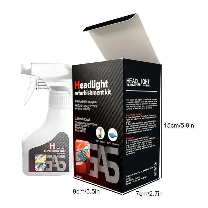 đ„Kit de rĂ©novation et de revĂȘtement de cristallisation pour phares automobilesđâš - Image 7
