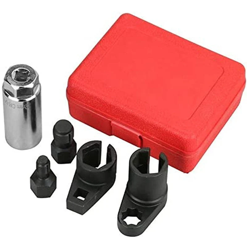 📢📢60 %  DE RÉDUCTION !! ⏰🔧Jeu de 5 pièces comprenant une douille de décalage pour capteur O2 automobile et un chasse-filet - Image 15