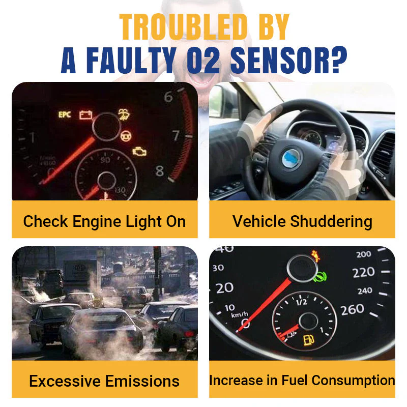 📢📢60 %  DE RÉDUCTION !! ⏰🔧Jeu de 5 pièces comprenant une douille de décalage pour capteur O2 automobile et un chasse-filet - Image 3