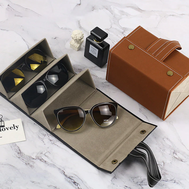 🎉🎉🎉🥳🥳👓 Sac de rangement en cuir Multi - lunettes - Image 2