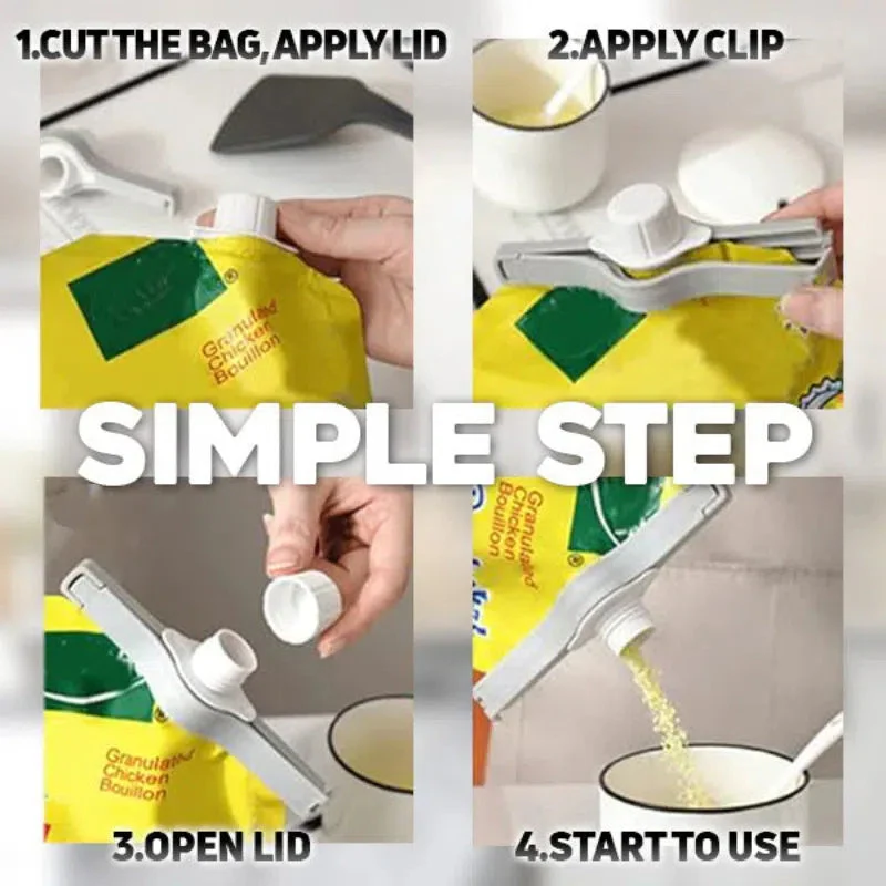 ✨Achetez-en 2，obtenez-en 8 gratuitement🔥Pince de fermeture pour sac avec bec verseur - Image 4