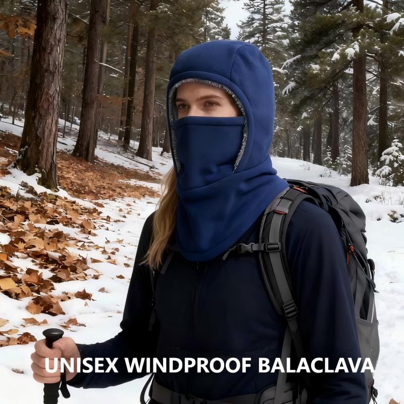 🧣 55% DE RÉDUCTION! ✨ Cagoule Unisexe Coupe-Vent - Matière Polaire Respirante avec Protection Visage Intégrale pour Sports d'Hiver ❄️🔒