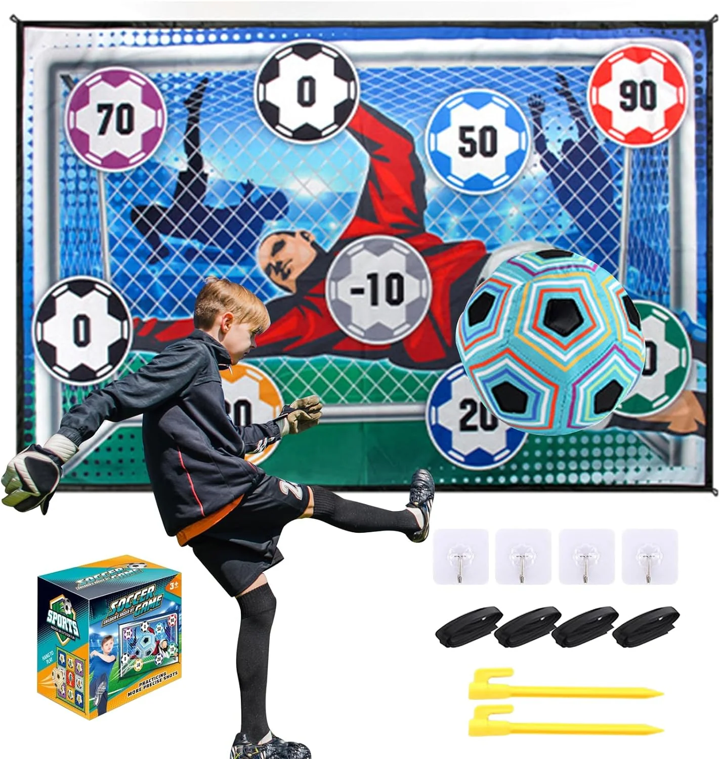🎉Nouvelles offres spéciales - 49 % de réduction💥Ensemble de jeu de ballon de football pour enfants