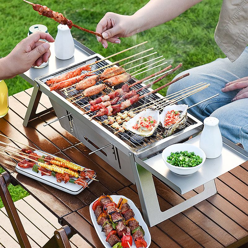 🔥🔥⏳ Limite de production de 66% 🎁 Gril extérieur pliable en acier inoxydable - Image 10