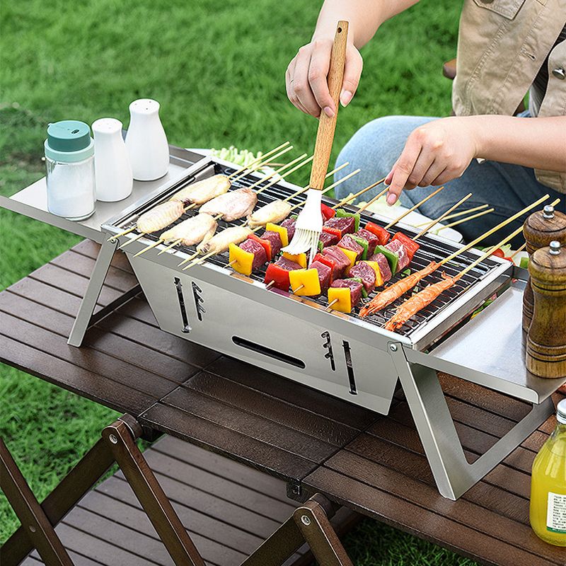 🔥🔥⏳ Limite de production de 66% 🎁 Gril extérieur pliable en acier inoxydable - Image 4