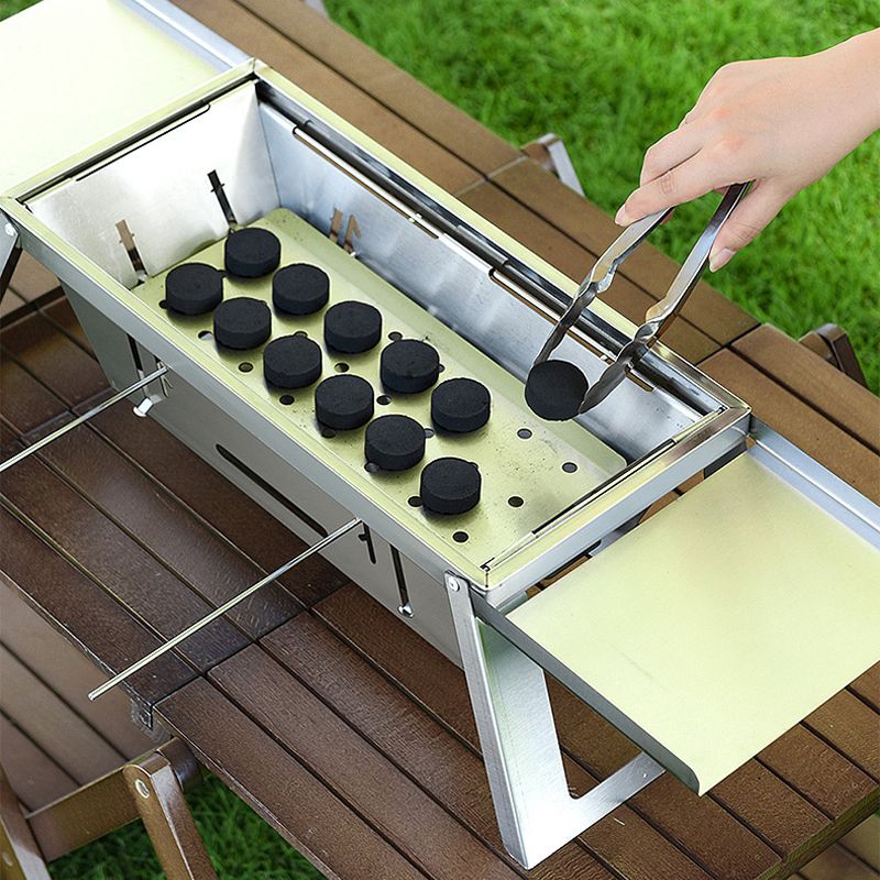 🔥🔥⏳ Limite de production de 66% 🎁 Gril extérieur pliable en acier inoxydable - Image 9