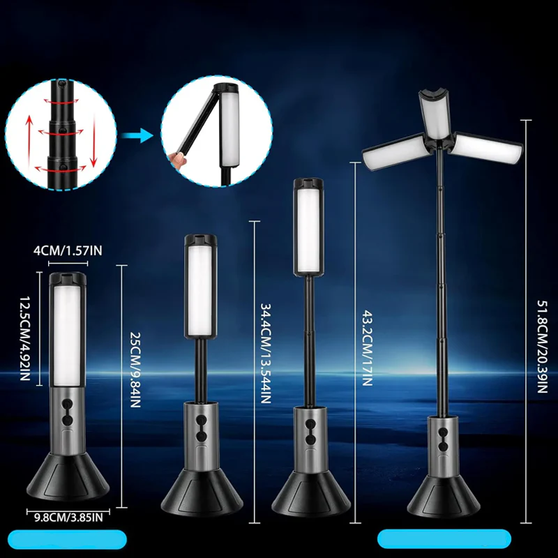 📢📢66 % de réduction !!! ✨Lampes de camping LED pliables et portables - Image 8