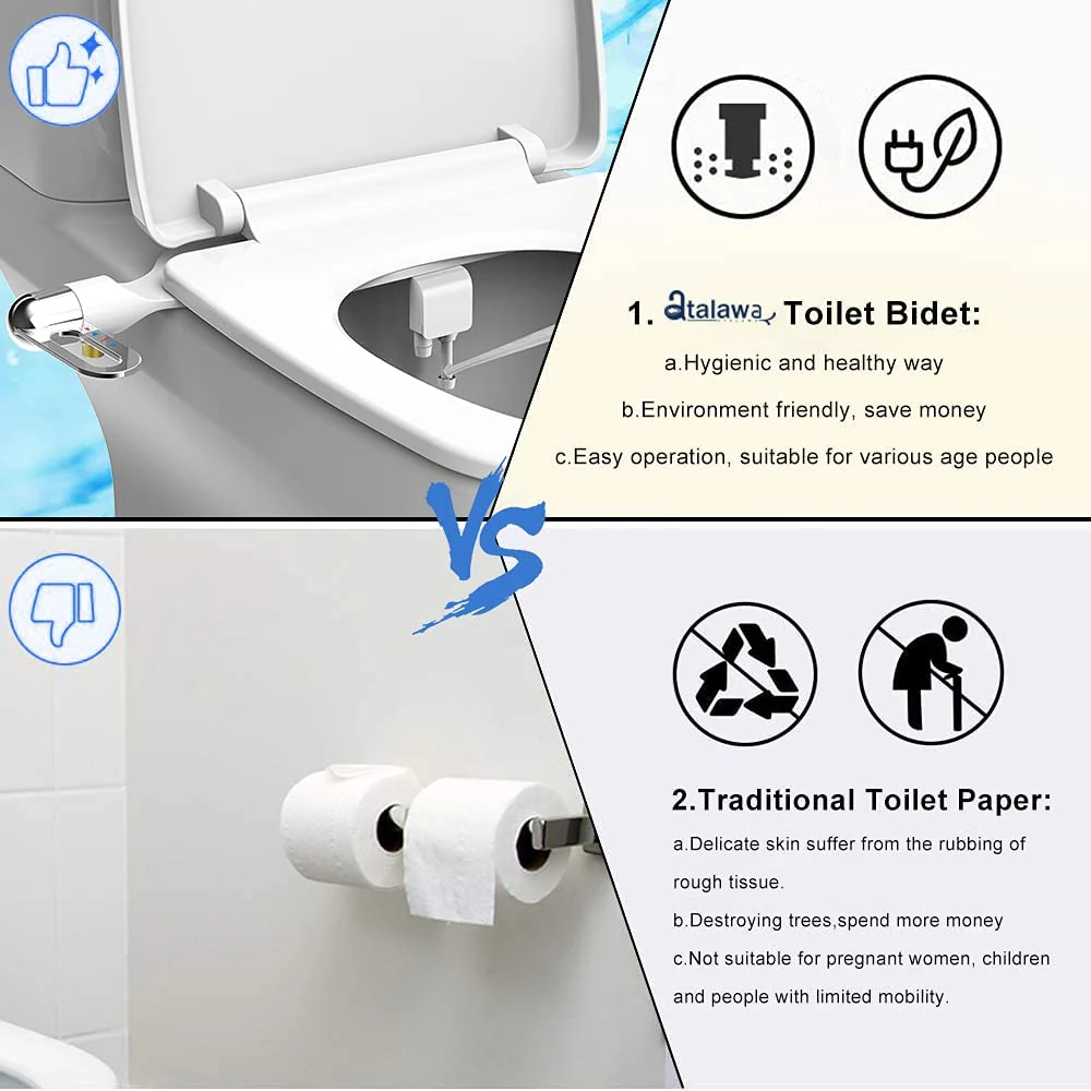📢📢50 % de réduction !! ⏰ Accessoire de Bidet Sans Électricité à Double Buse - Image 7