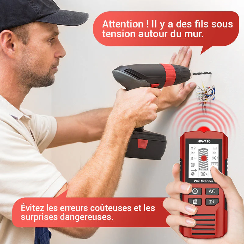 📢📢50 % de réduction !!!⏰Détecteur mural portable multifonction - Image 3