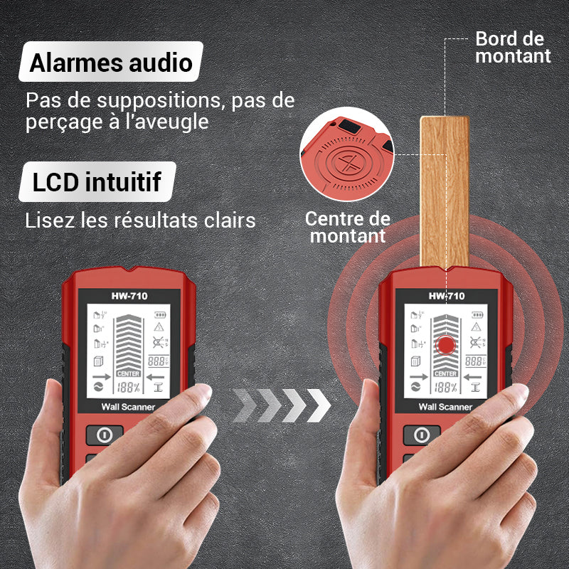 📢📢50 % de réduction !!!⏰Détecteur mural portable multifonction - Image 4