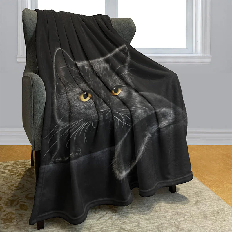 📢📢50 % de réduction !!!✨Couverture douillette toutes saisons Black Cat - Image 6
