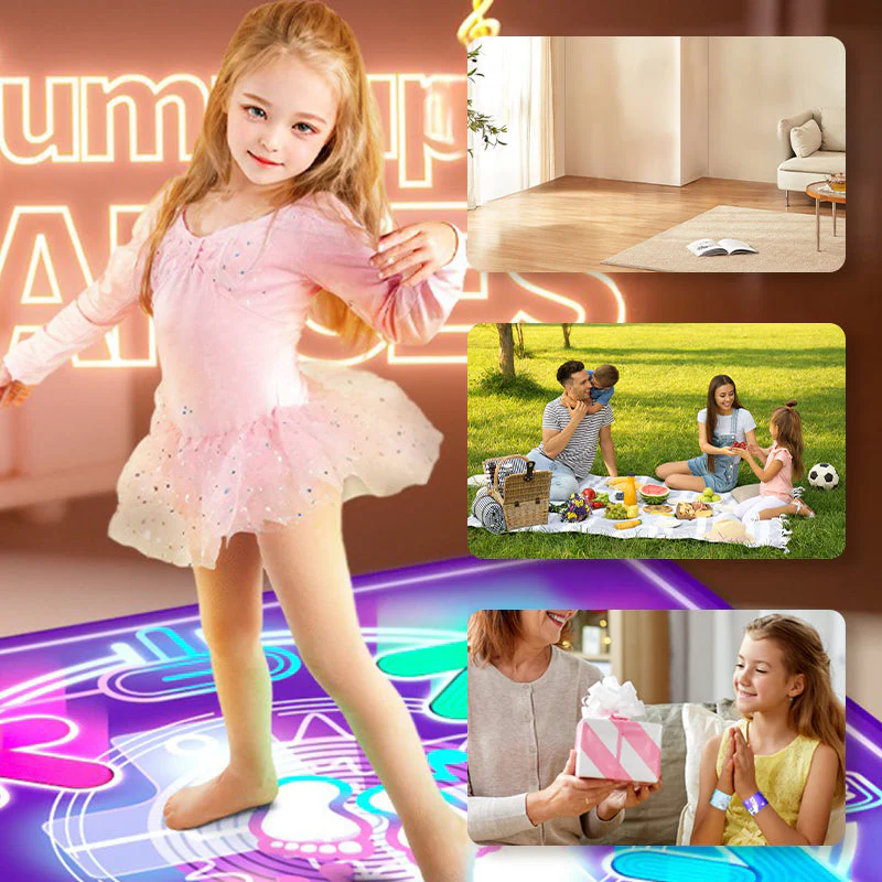📢📢60% DE RÉDUCTION！！！🎁Tapis de danse interactif Bluetooth avec musique et lumières - Image 2