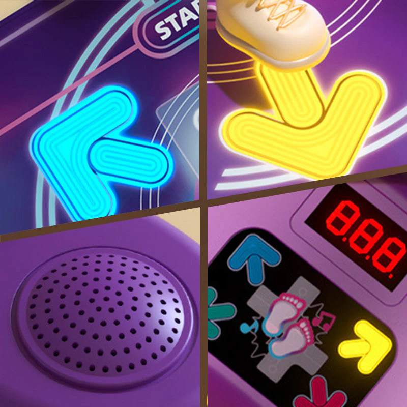 📢📢60% DE RÉDUCTION！！！🎁Tapis de danse interactif Bluetooth avec musique et lumières - Image 5