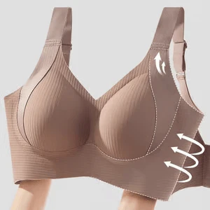 📢📢50 % de réduction !! ⏰Soutien-gorge push-up côtelé pour femmes, réglable et sans fil - Image 12