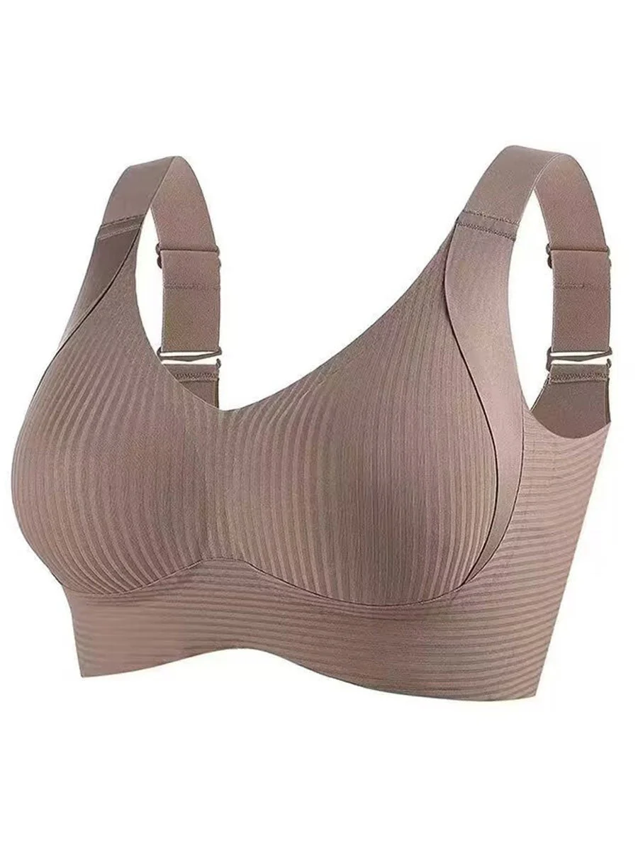 📢📢50 % de réduction !! ⏰Soutien-gorge push-up côtelé pour femmes, réglable et sans fil - Image 18
