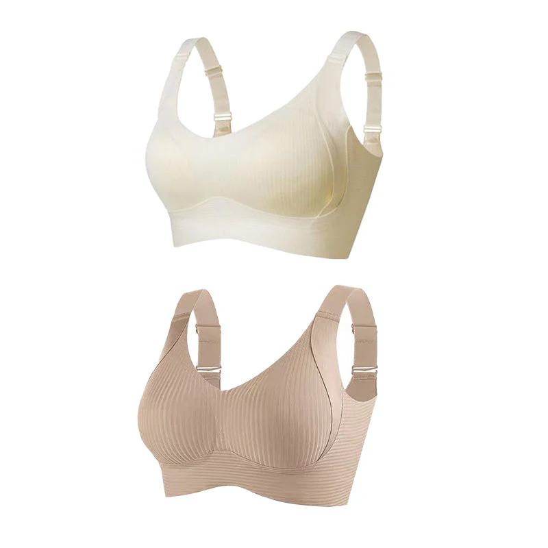 📢📢50 % de réduction !! ⏰Soutien-gorge push-up côtelé pour femmes, réglable et sans fil - Image 31