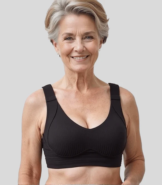 📢📢50 % de réduction !! ⏰Soutien-gorge push-up côtelé pour femmes, réglable et sans fil - Image 7