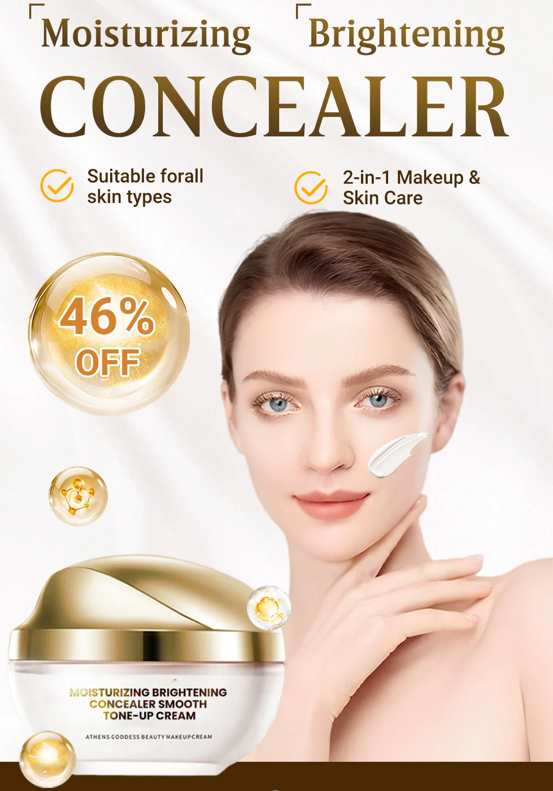 🏆Acheter 1 et obtenez-en 1 gratuitement✨🌸Crème Hydratante Éclaircissante Correctrice Tonifiante et Lisse