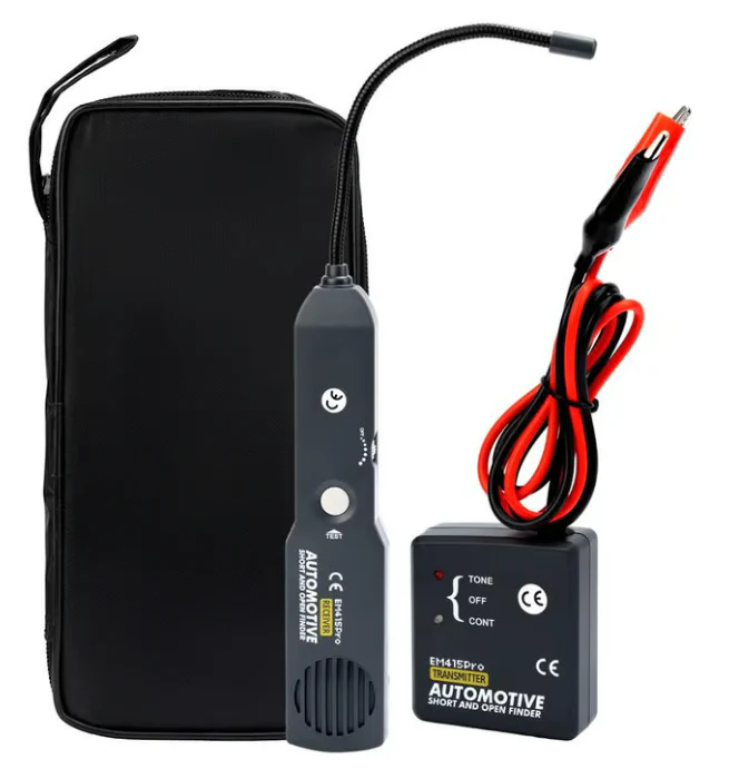 📢📢50 %  DE RÉDUCTION !! ⏰ Testeur de circuit ouvert/court-circuit automobile EM415 - Sonde CC et générateur audio de localisation de défauts (prend en charge les tensions inférieures à 42 V)