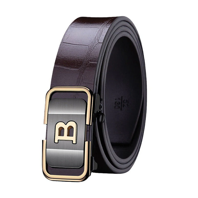 Nouveautés d'automne à -50% : Dernières 3 heures !💖Ceinture à boucle automatique à motif crocodile pour hommes - Image 7