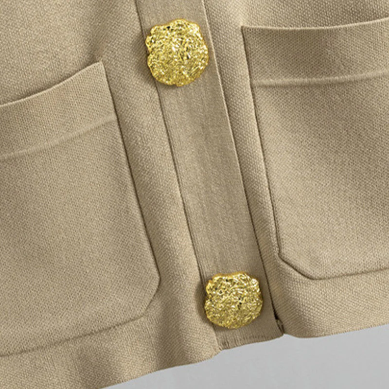 👚👖 Ensemble Femme 2 Pièces Luxe – Boutons Métalliques, Pantalon Large & Viscose Douce ✨ Un Confort Quotidien et Élégant ! - Image 2