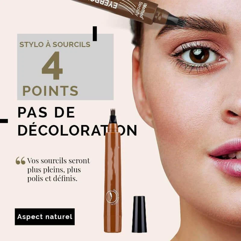 đ„Crayon Ă sourcils 4-End Natural, CrĂ©ez rapidement un maquillage de sourcils Ă©lĂ©gantđ„ - Image 5