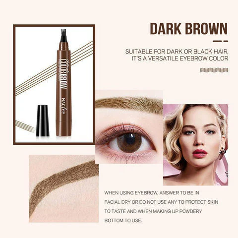 đ„Crayon Ă sourcils 4-End Natural, CrĂ©ez rapidement un maquillage de sourcils Ă©lĂ©gantđ„ - Image 9