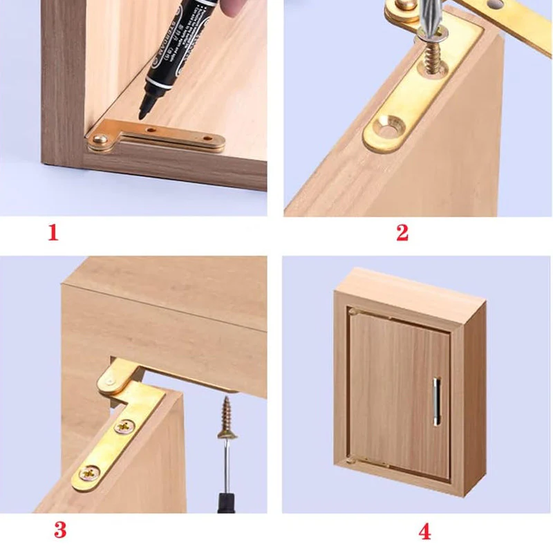 💥💥Ensemble de charnières pivotantes de porte d'armoire - Image 5