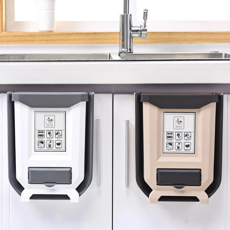 🚀😍Obtenez 5 rouleaux de sacs poubelle gratuitement🗑️Poubelle pliable pour armoires de cuisine✨ - Image 4