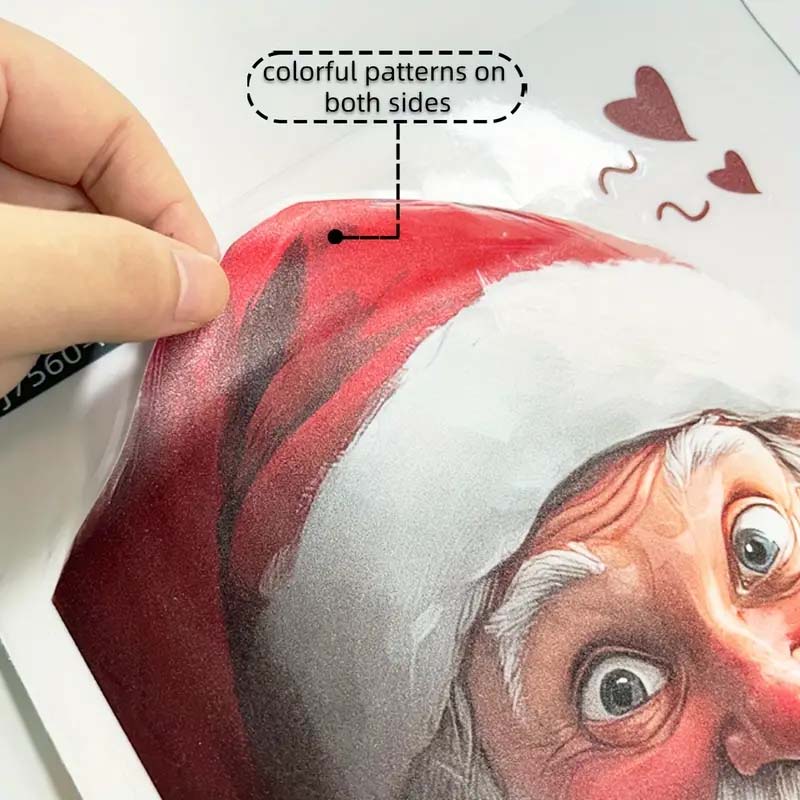 🎊Soldes de Noël - 50 % de réduction🎊 Autocollant de fenêtre Père Noël et flocon de neige - Image 4
