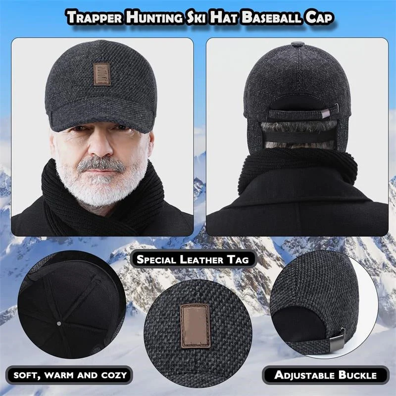 📢📢40 % de réduction !!!🎁Le cadeau idéal pour les personnes âgées !-Casquette de baseball légère et chaude pour l'hiver🎅 - Image 7