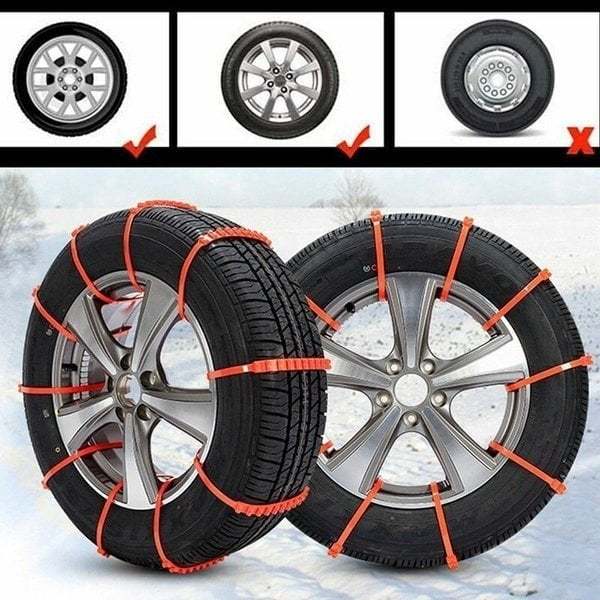 🚗 DERNIER JOUR – 50% DE RÉDUCTION ! ✨ Chaînes Antidérapantes en Nylon – Installation en 10s, Résistent à -35°C, pour Neige, Glace & Boue ! ❄️🔒 - Image 10