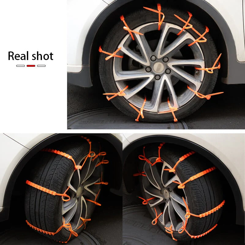 🚗 DERNIER JOUR – 50% DE RÉDUCTION ! ✨ Chaînes Antidérapantes en Nylon – Installation en 10s, Résistent à -35°C, pour Neige, Glace & Boue ! ❄️🔒 - Image 12