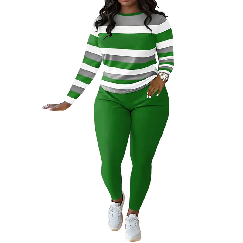 📢📢70 %  DE RÉDUCTION !! ⏰Ensemble 2 pièces décontracté pour femme👚👖 - Image 3