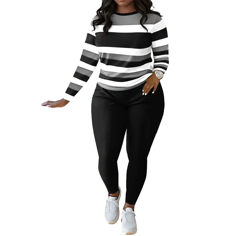📢📢70 %  DE RÉDUCTION !! ⏰Ensemble 2 pièces décontracté pour femme👚👖 - Image 4