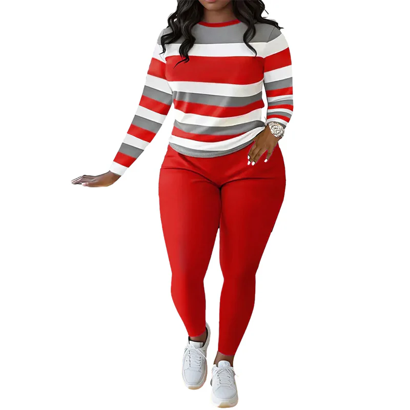 📢📢70 %  DE RÉDUCTION !! ⏰Ensemble 2 pièces décontracté pour femme👚👖 - Image 5