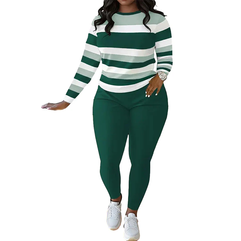 📢📢70 %  DE RÉDUCTION !! ⏰Ensemble 2 pièces décontracté pour femme👚👖 - Image 7