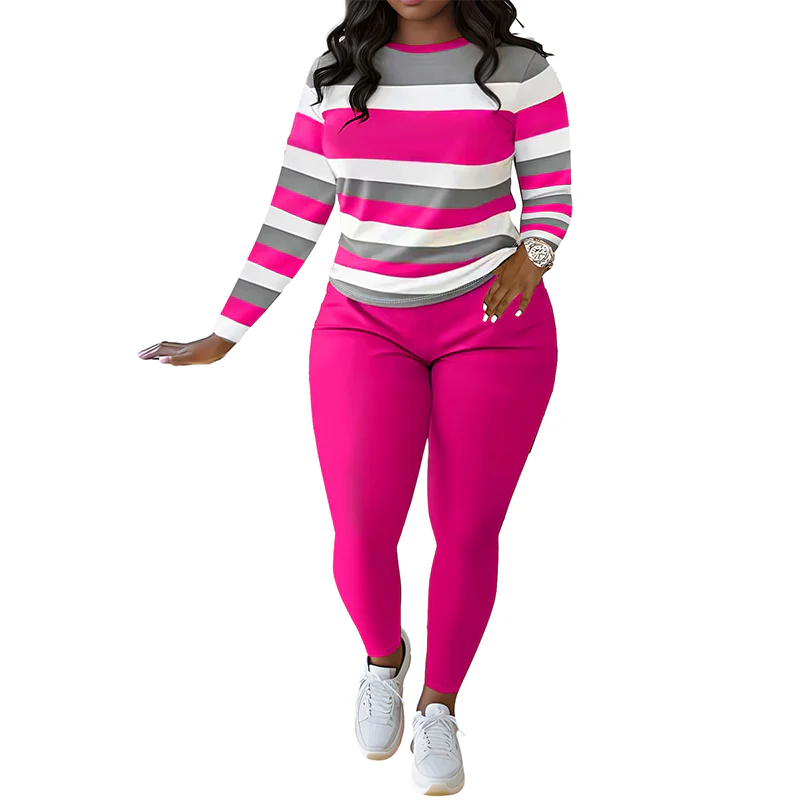 📢📢70 %  DE RÉDUCTION !! ⏰Ensemble 2 pièces décontracté pour femme👚👖 - Image 9