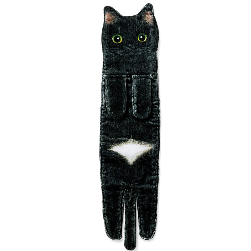🎁DERNIER JOUR DE SOLDES 50% DE RÉDUCTION✨😺Serviette à main mignonne avec motif chat🐾 - Image 13