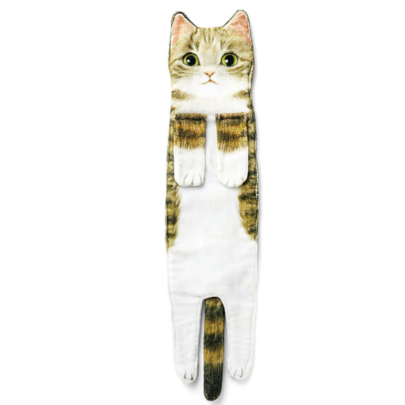 🎁DERNIER JOUR DE SOLDES 50% DE RÉDUCTION✨😺Serviette à main mignonne avec motif chat🐾 - Image 14