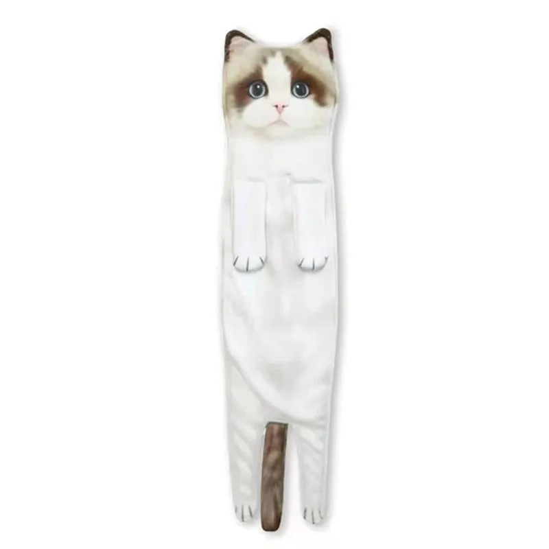 🎁DERNIER JOUR DE SOLDES 50% DE RÉDUCTION✨😺Serviette à main mignonne avec motif chat🐾 - Image 16
