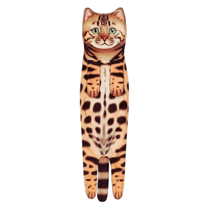 🎁DERNIER JOUR DE SOLDES 50% DE RÉDUCTION✨😺Serviette à main mignonne avec motif chat🐾 - Image 18