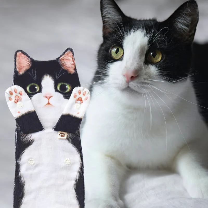 🎁DERNIER JOUR DE SOLDES 50% DE RÉDUCTION✨😺Serviette à main mignonne avec motif chat🐾 - Image 20