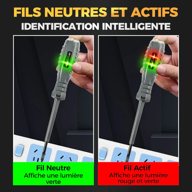🔥 50% DE RÉDUCTION ! ✨ Tournevis Magnétique 2-en-1 - Détection Électrique Integrée, Couple Élevé pour Réparations Domestiques 🔧⚡ - Image 6