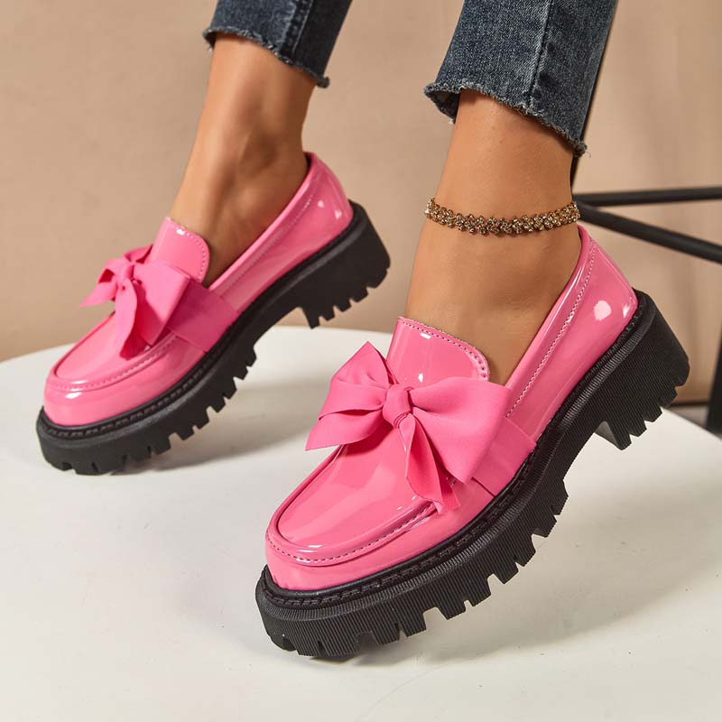 📢📢64 % de réduction！！！📍Mocassins à Plateau Élégants et Féminins avec Nœud - Image 11