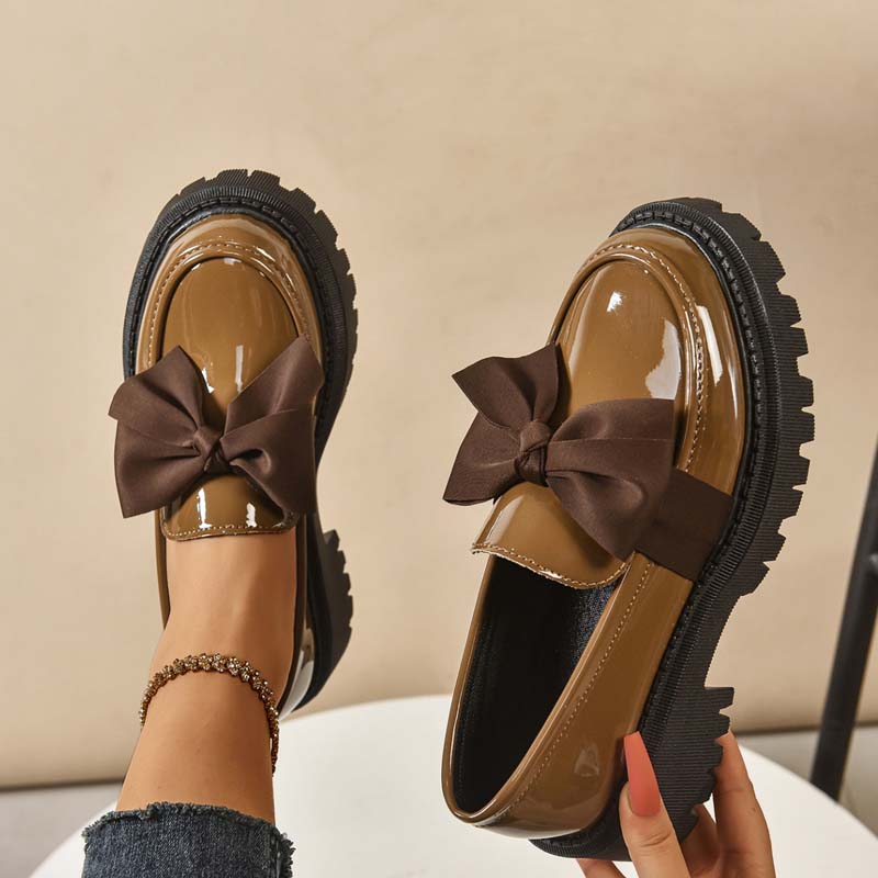 📢📢64 % de réduction！！！📍Mocassins à Plateau Élégants et Féminins avec Nœud - Image 6